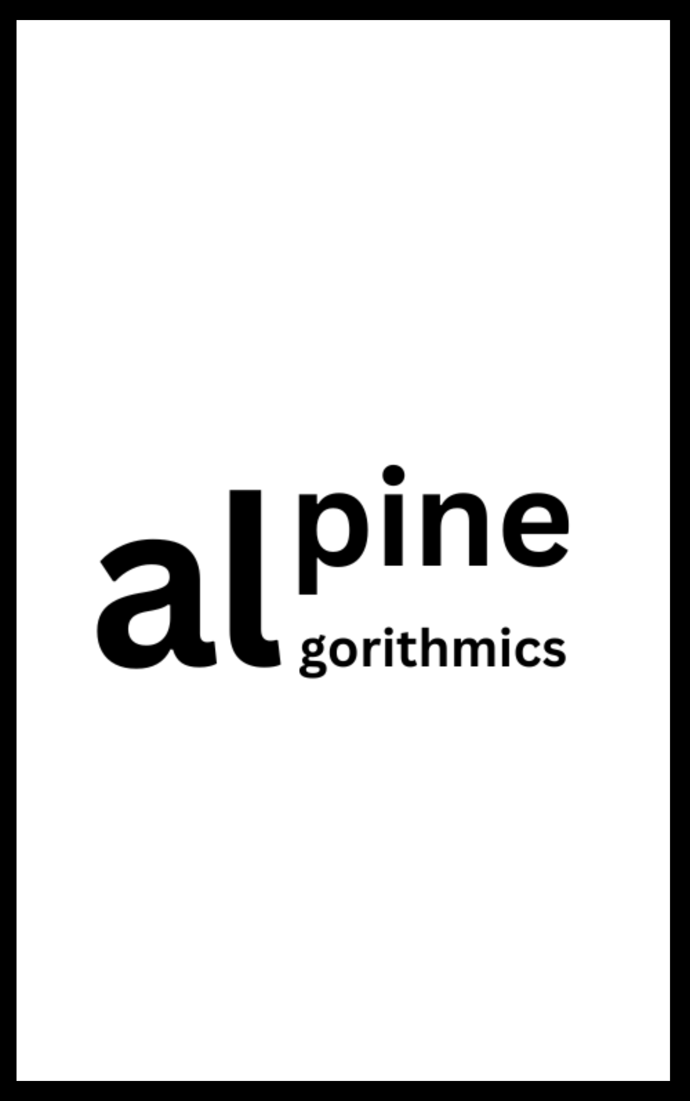 Poster for Alpine Algorithmics